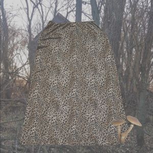 Y2k CHEETAH MAXI SKIRT